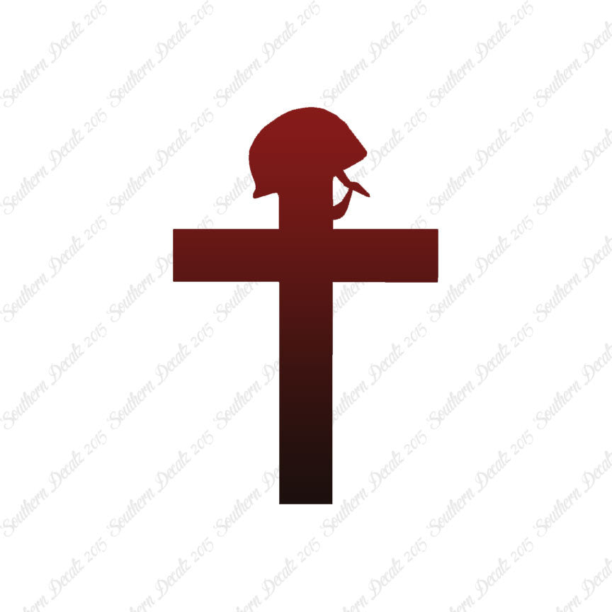 Cross With Helmet War Memorial
