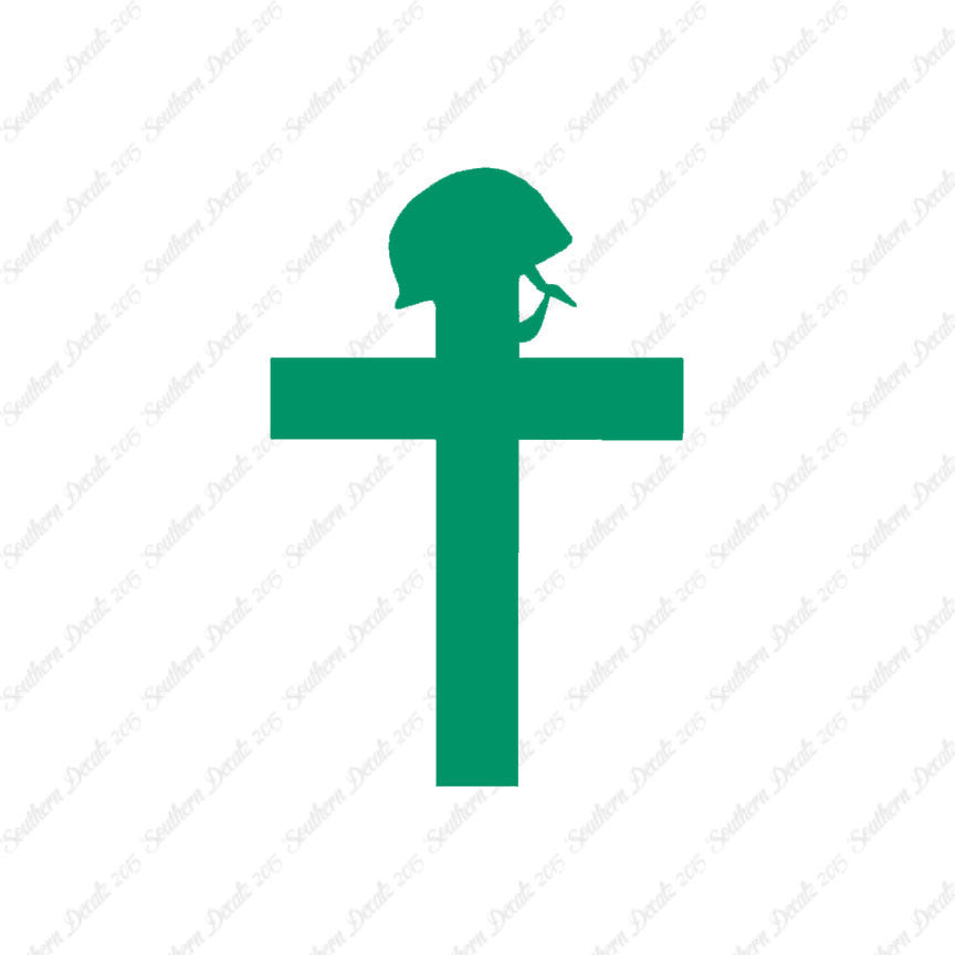 Cross With Helmet War Memorial