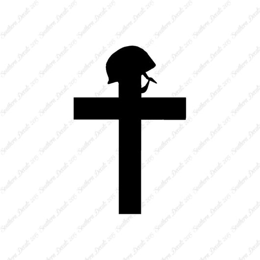 Cross With Helmet War Memorial