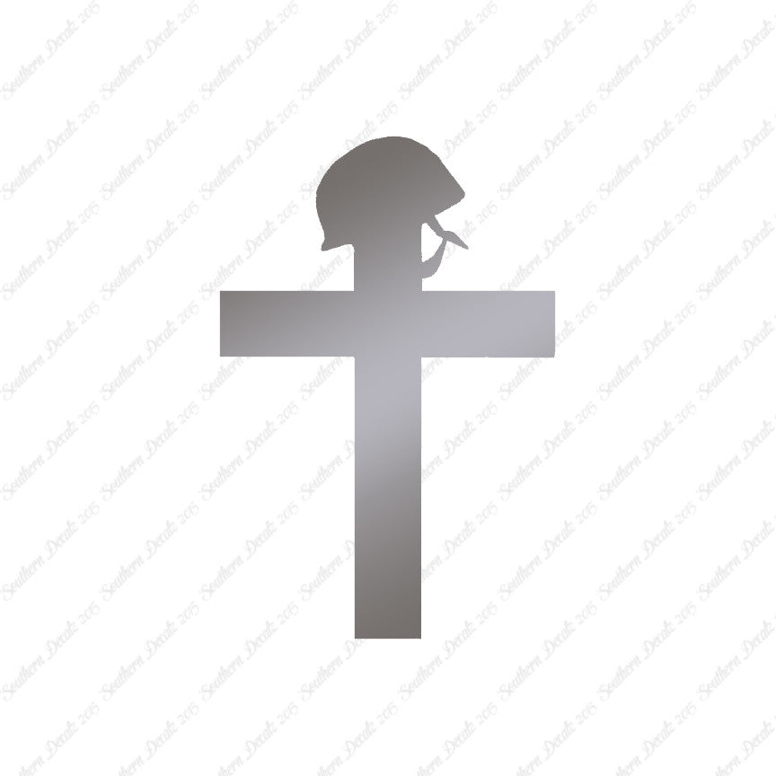 Cross With Helmet War Memorial