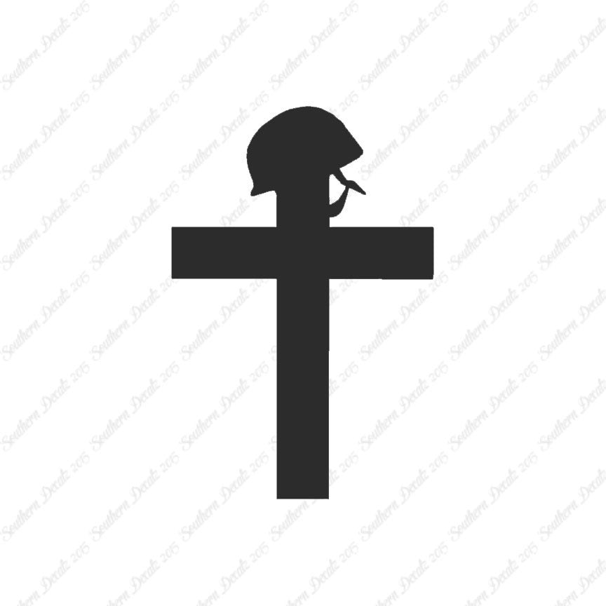 Cross With Helmet War Memorial