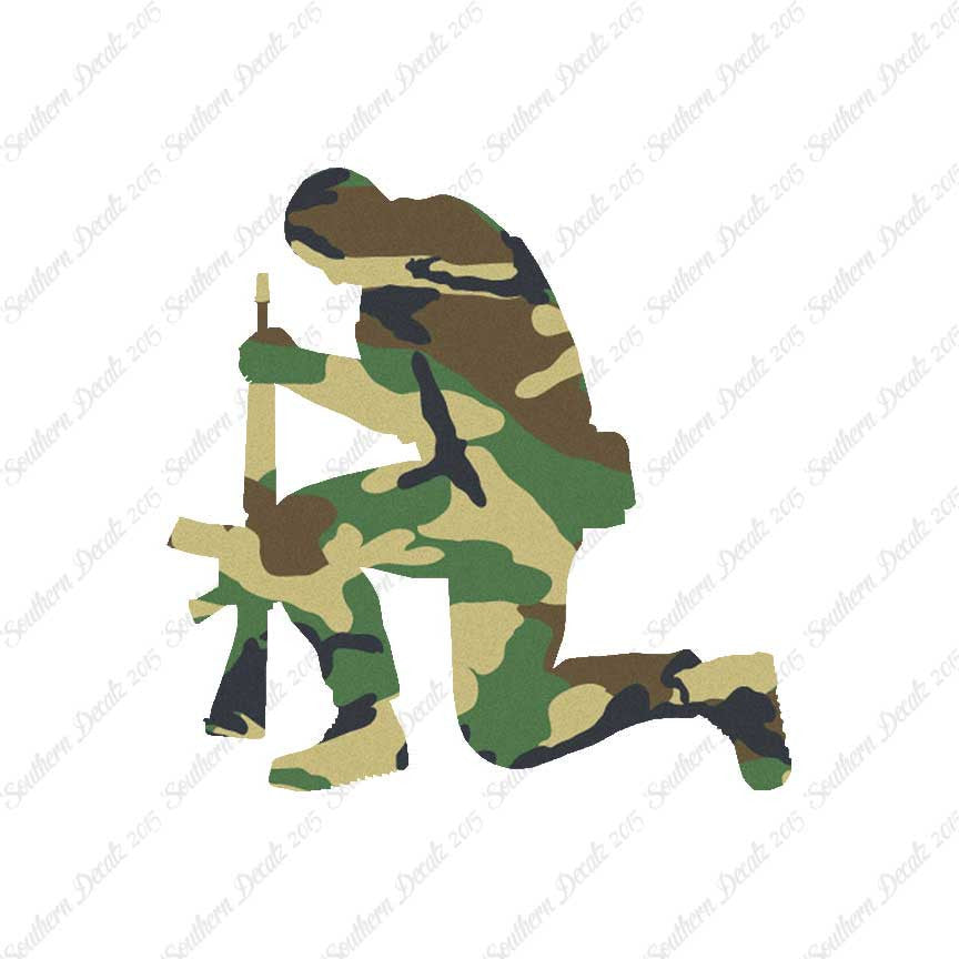 Soldier Kneeling Prayer