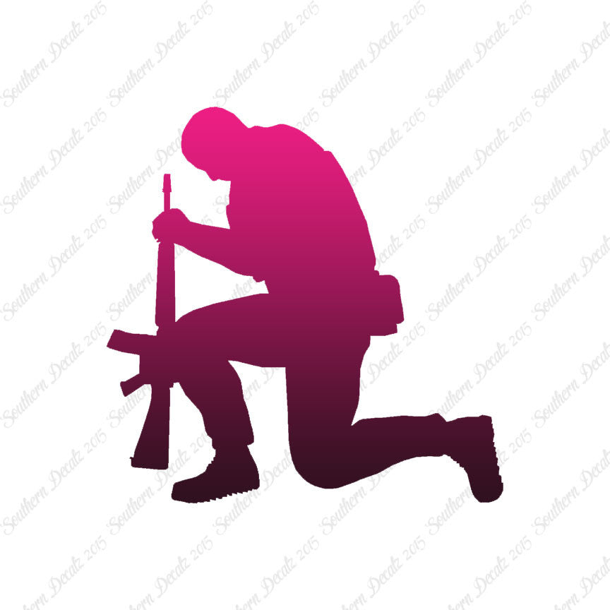 Soldier Kneeling Prayer