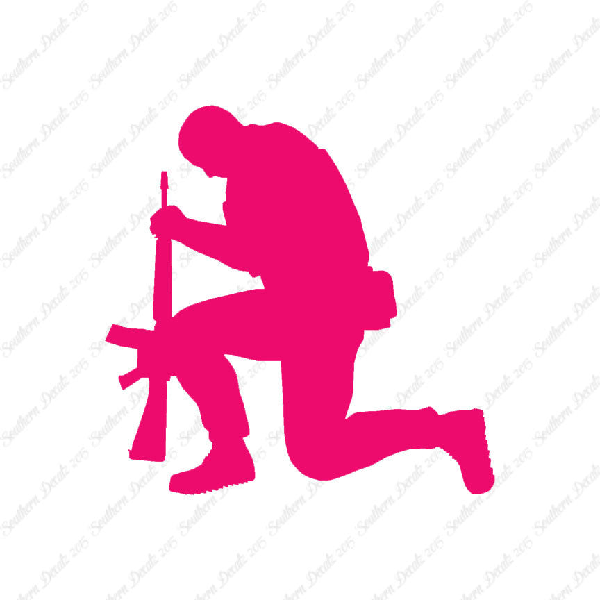 Soldier Kneeling Prayer