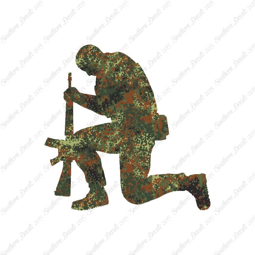 Soldier Kneeling Prayer