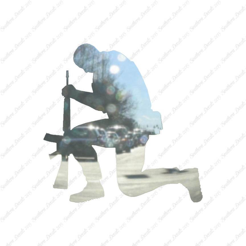 Soldier Kneeling Prayer