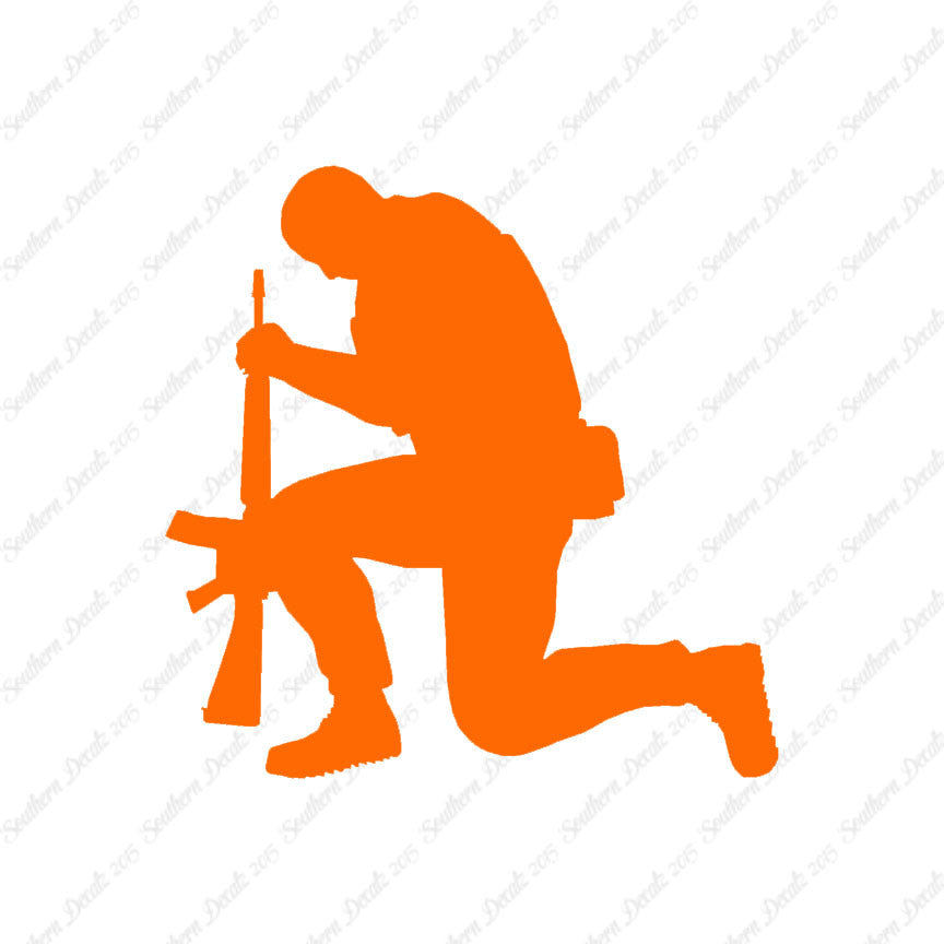 Soldier Kneeling Prayer