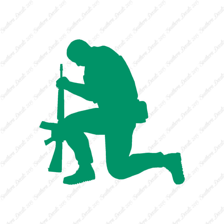 Soldier Kneeling Prayer