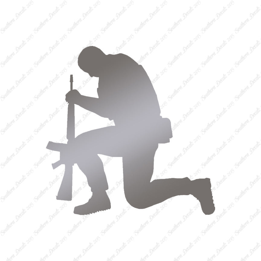 Soldier Kneeling Prayer