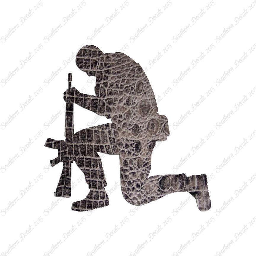 Soldier Kneeling Prayer