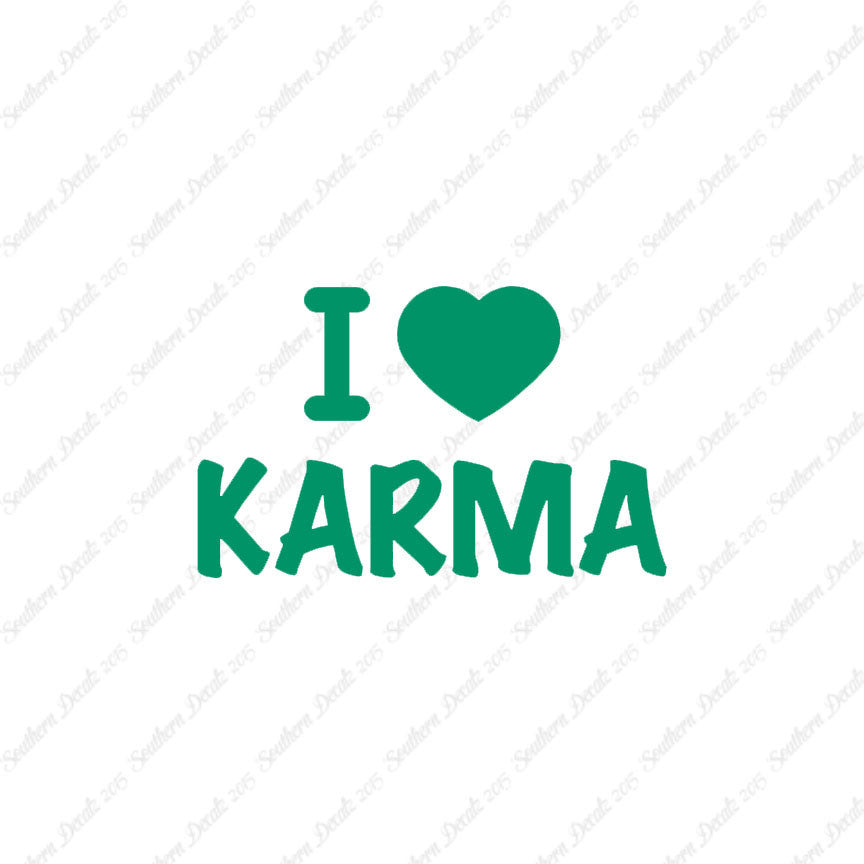 I Love Karma Heart