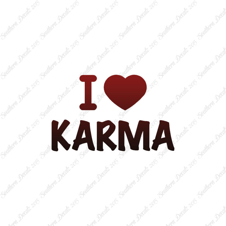 I Love Karma Heart