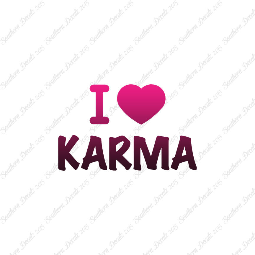 I Love Karma Heart