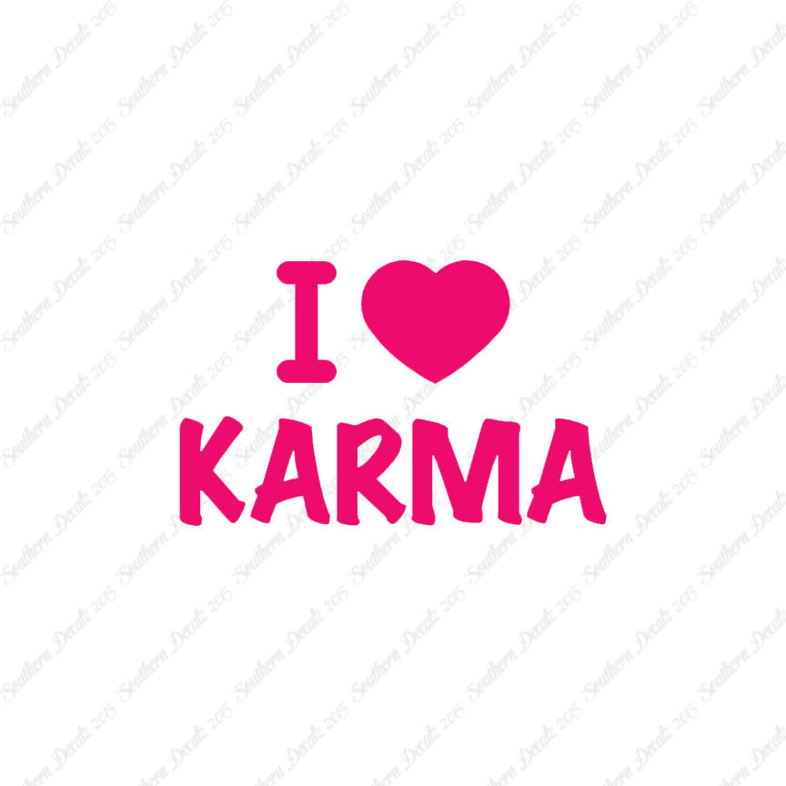 I Love Karma Heart