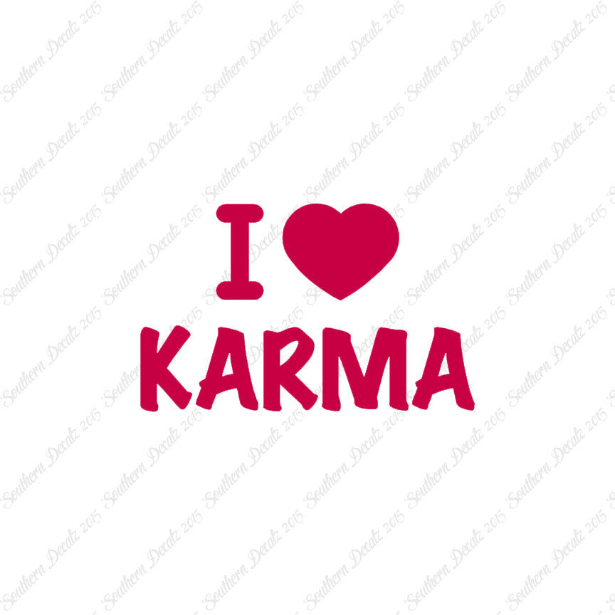 I Love Karma Heart