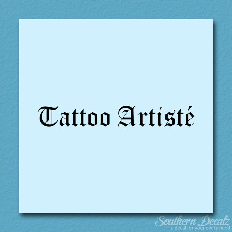 Tattoo Artiste Artist