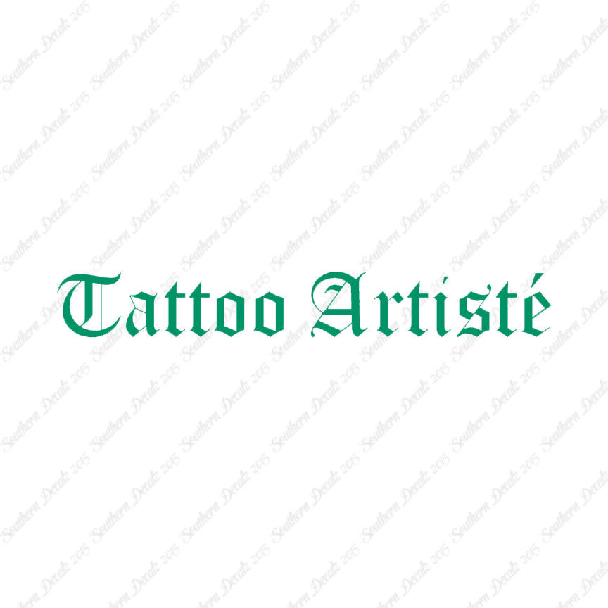 Tattoo Artiste Artist