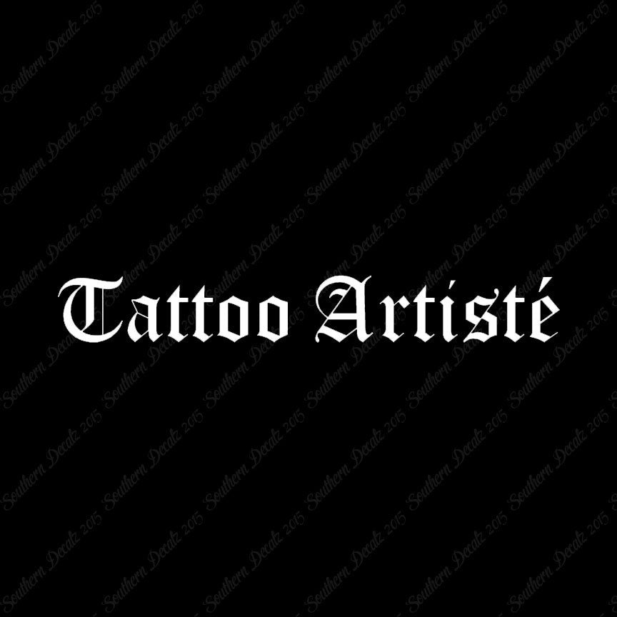 Tattoo Artiste Artist