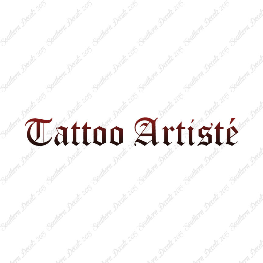 Tattoo Artiste Artist