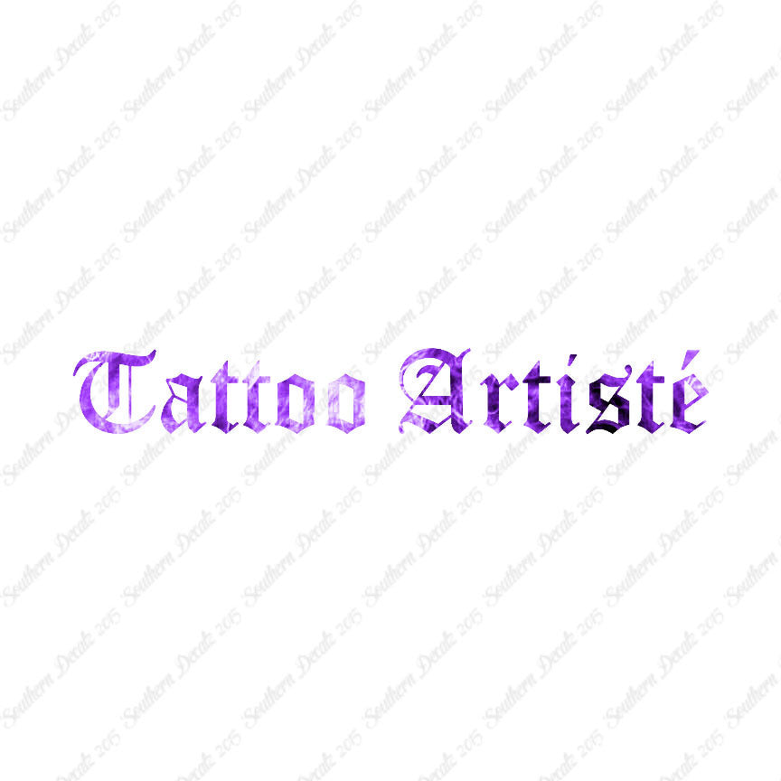 Tattoo Artiste Artist