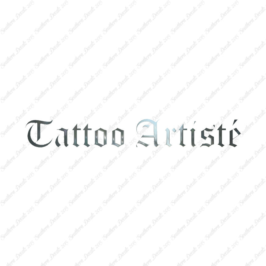 Tattoo Artiste Artist