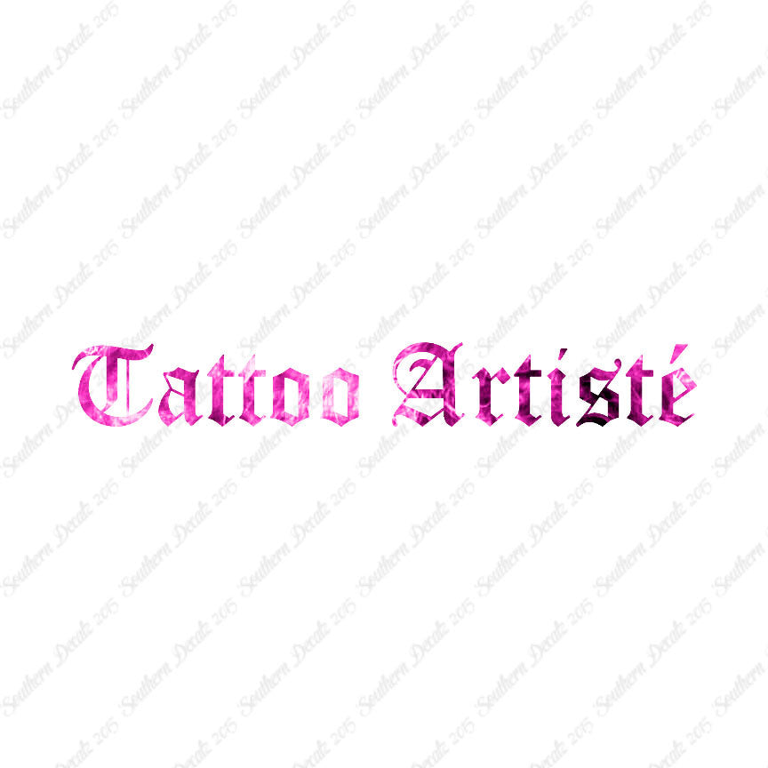 Tattoo Artiste Artist