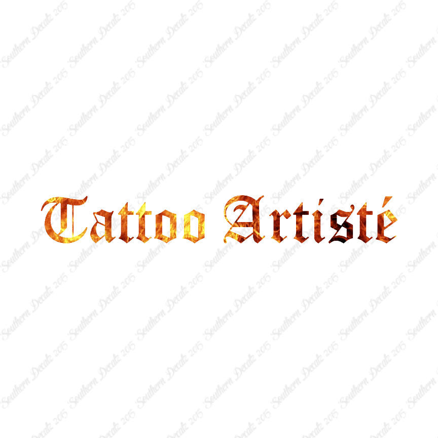 Tattoo Artiste Artist