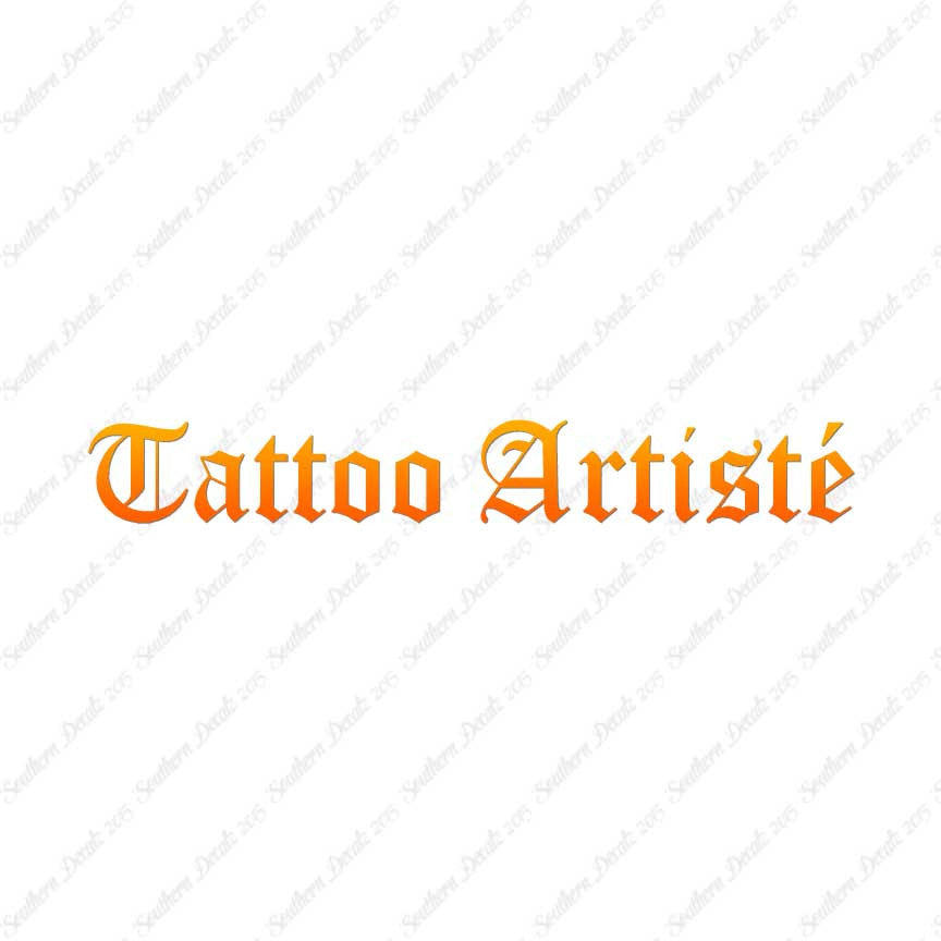 Tattoo Artiste Artist