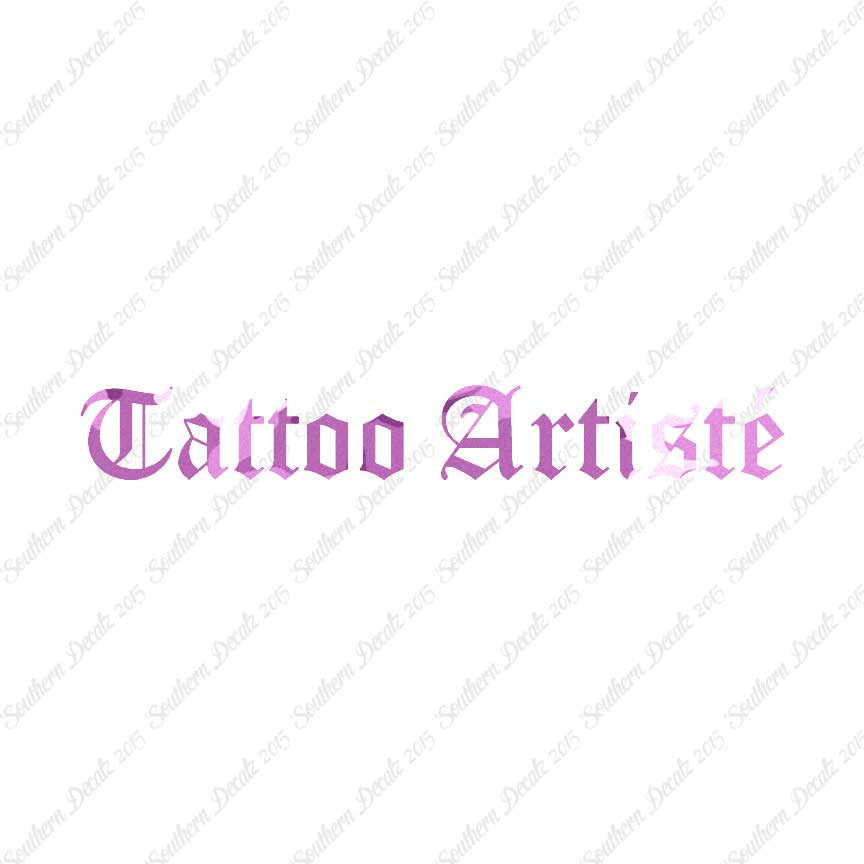Tattoo Artiste Artist