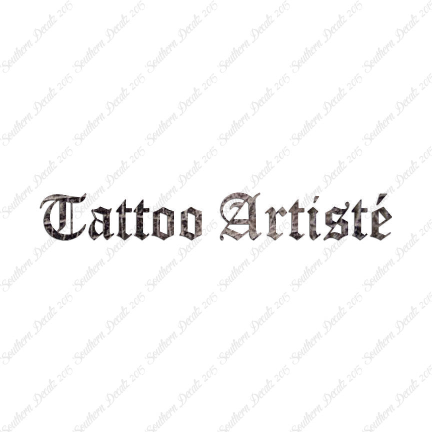 Tattoo Artiste Artist