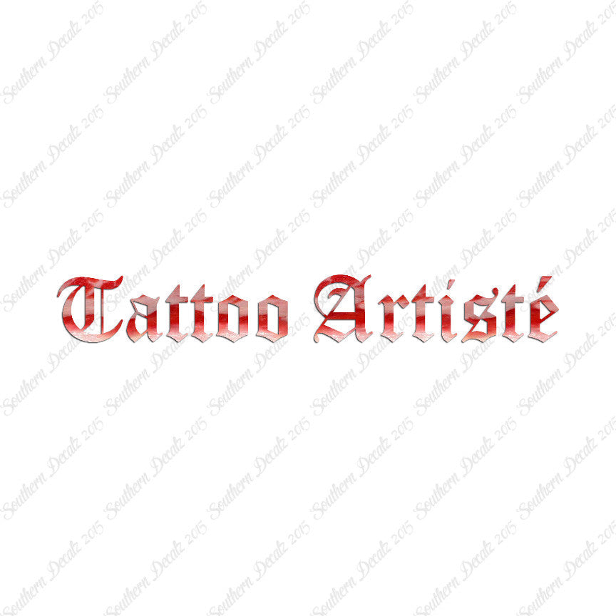 Tattoo Artiste Artist