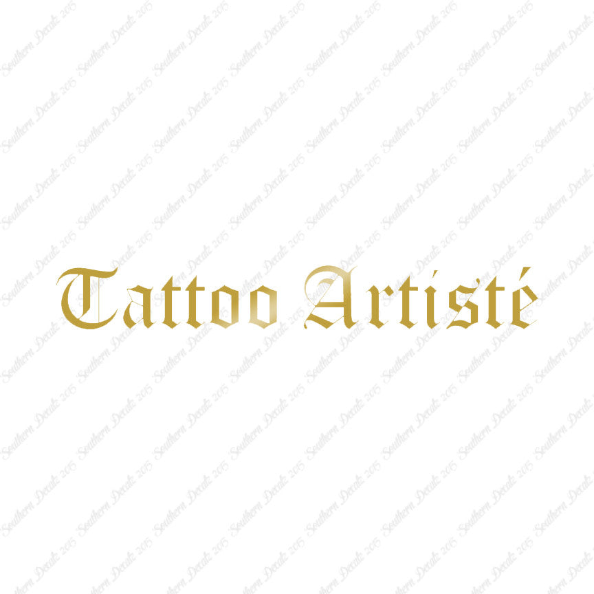 Tattoo Artiste Artist