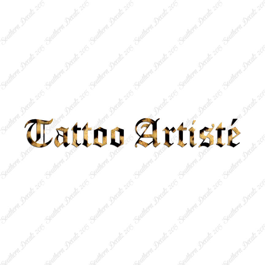 Tattoo Artiste Artist