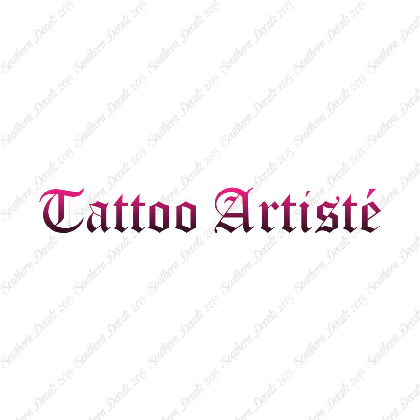Tattoo Artiste Artist