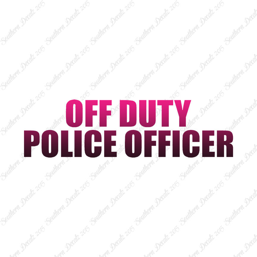Off Duty Police Officer