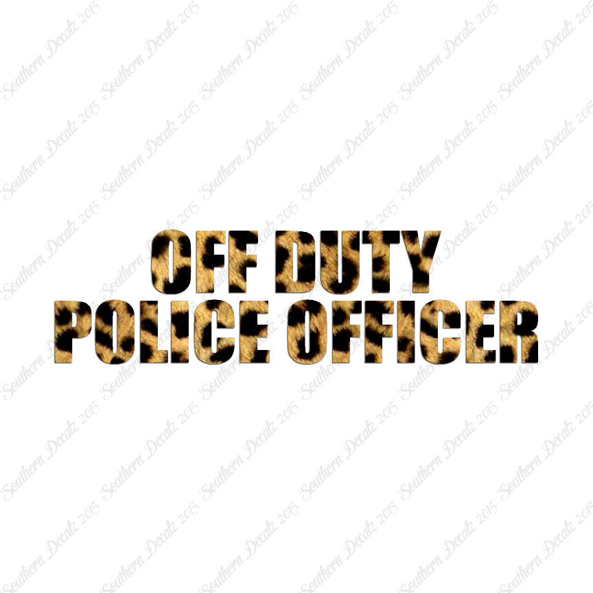 Off Duty Police Officer
