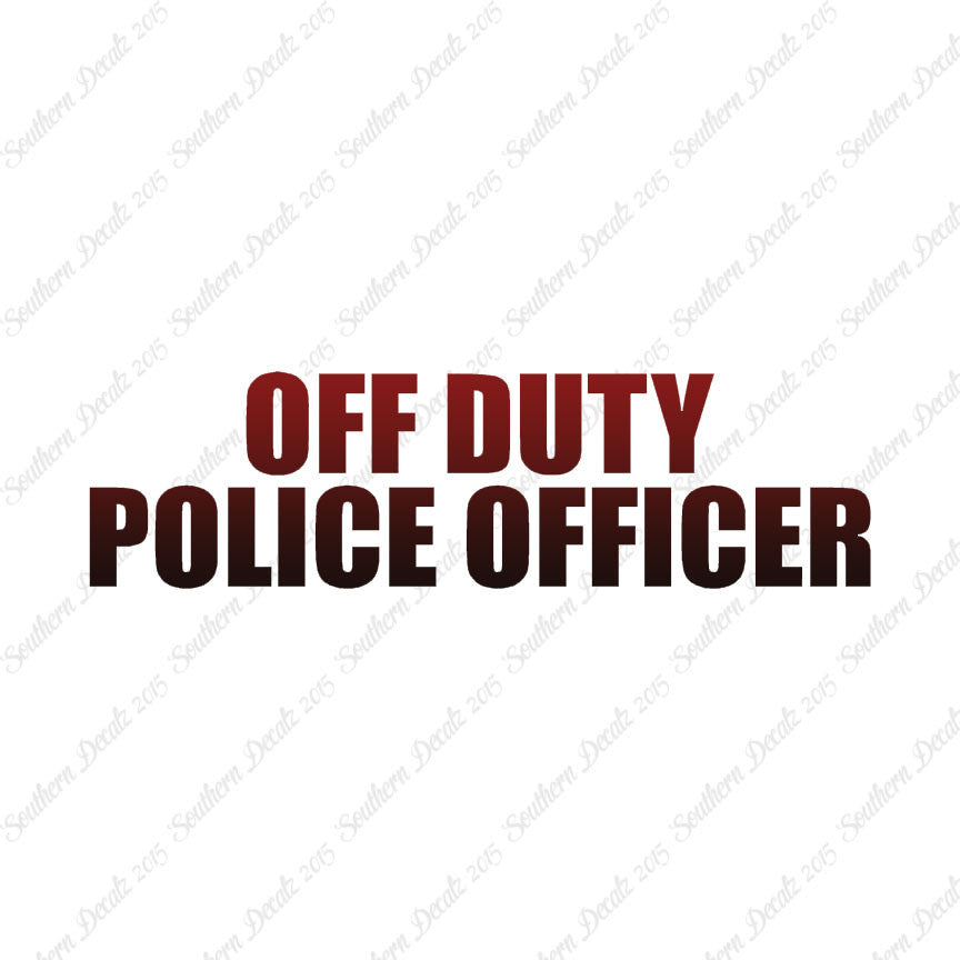 Off Duty Police Officer
