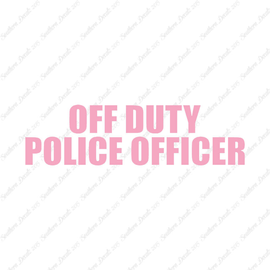 Off Duty Police Officer