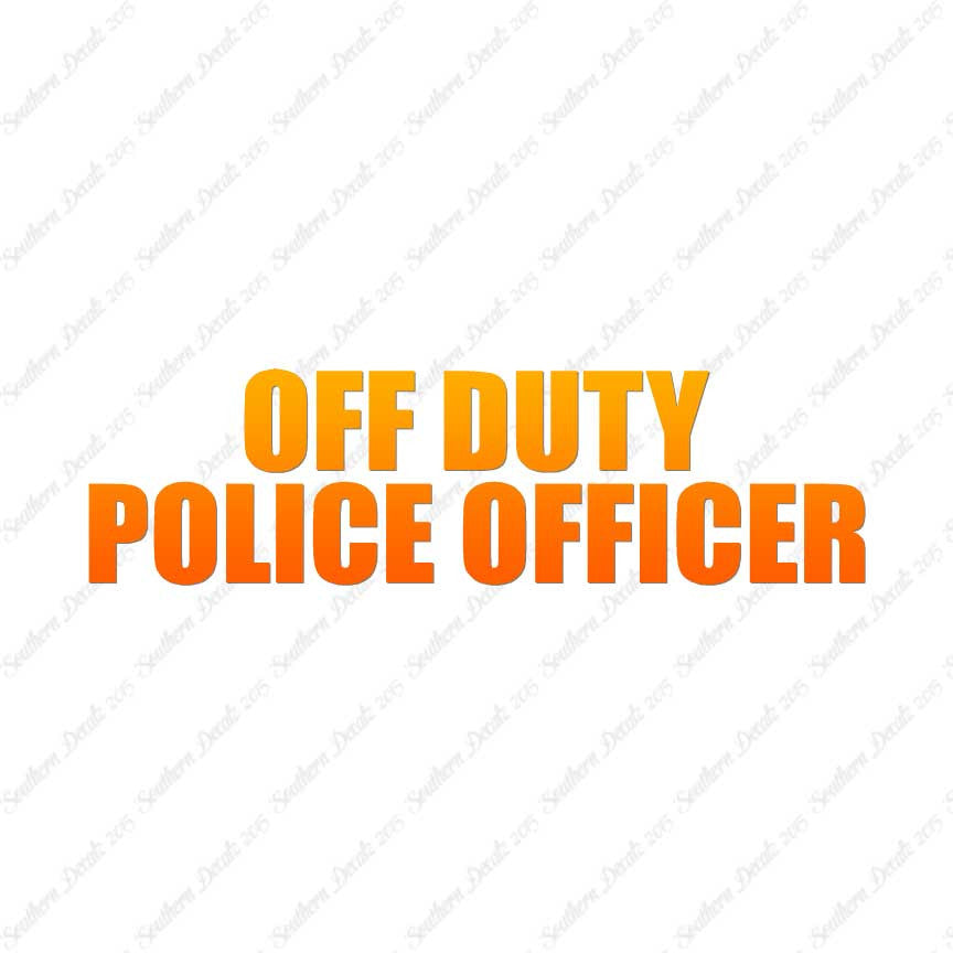 Off Duty Police Officer