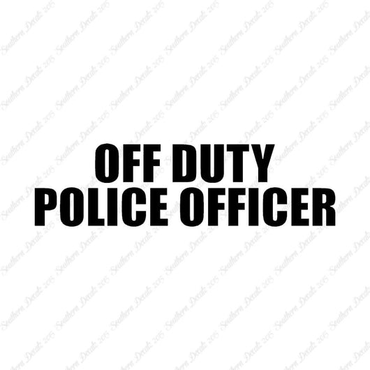 Off Duty Police Officer