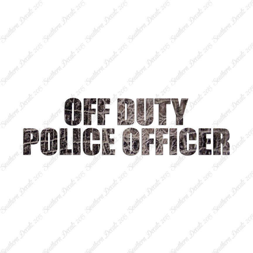 Off Duty Police Officer