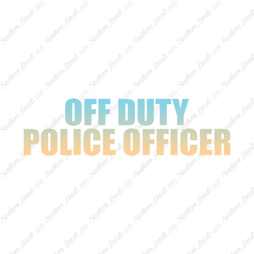 Off Duty Police Officer
