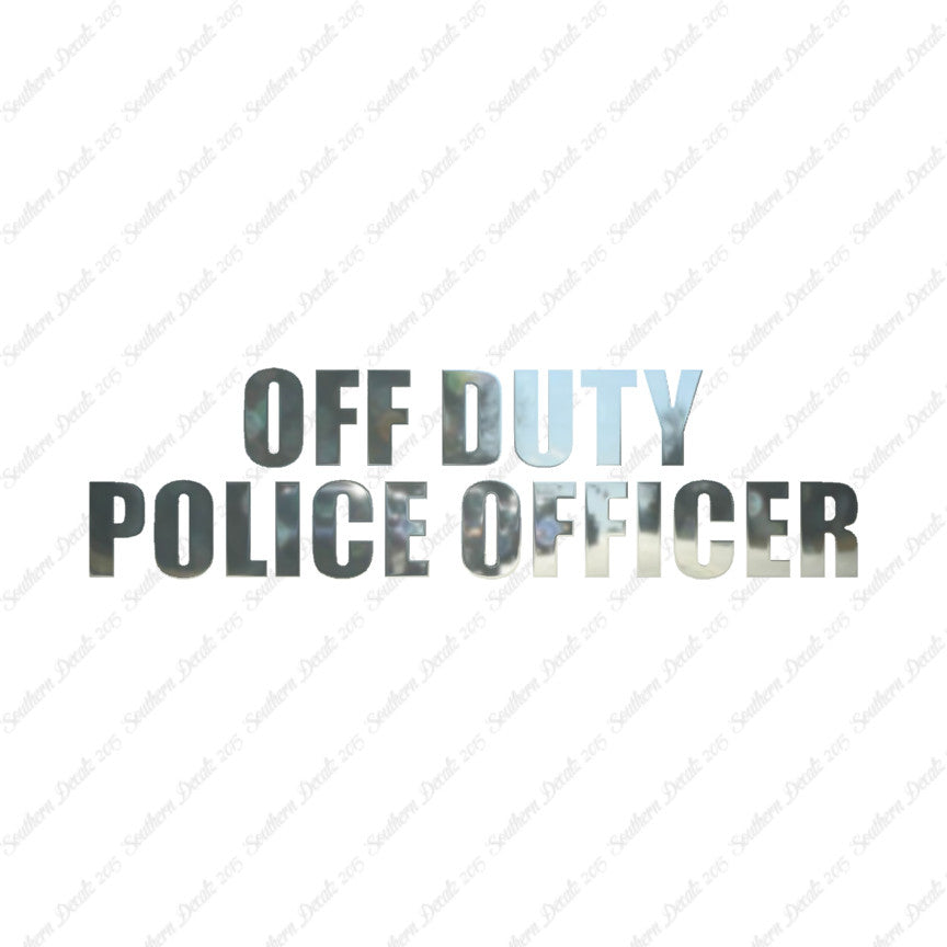 Off Duty Police Officer