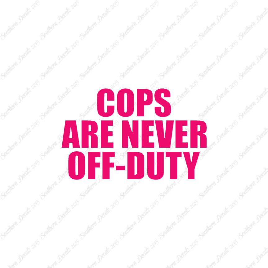 Cops Never Off Duty