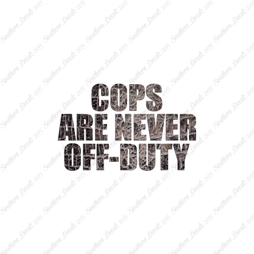 Cops Never Off Duty