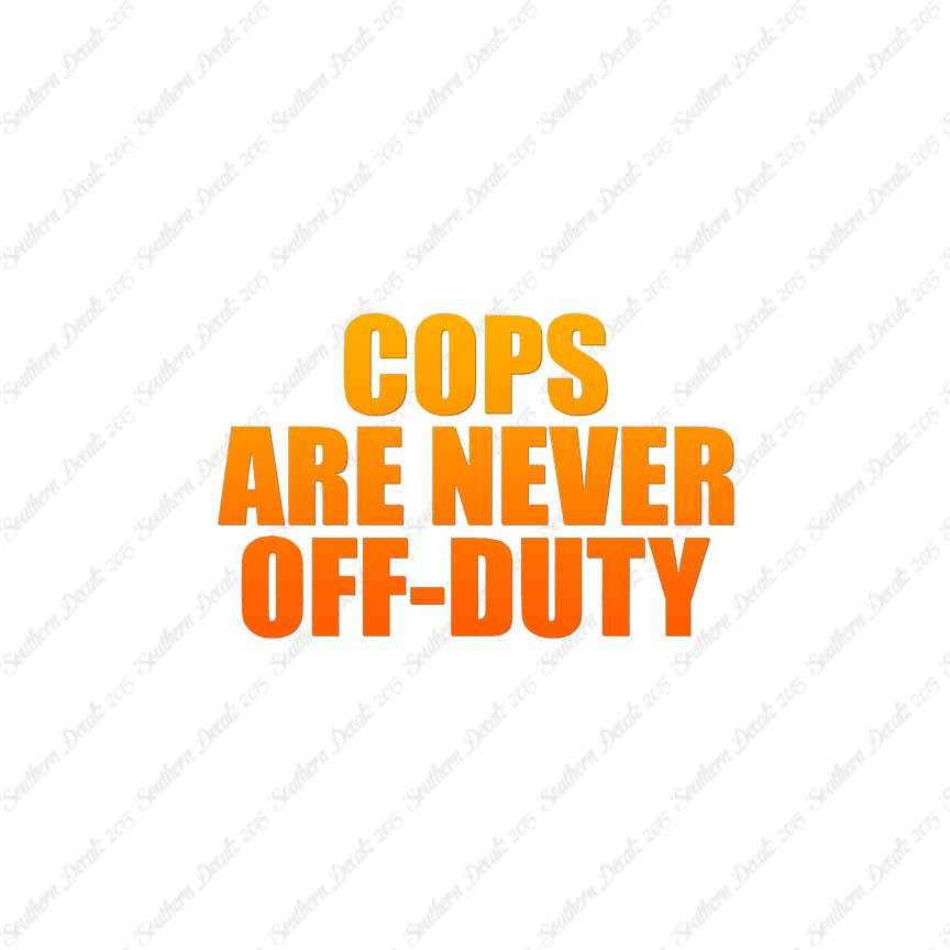 Cops Never Off Duty