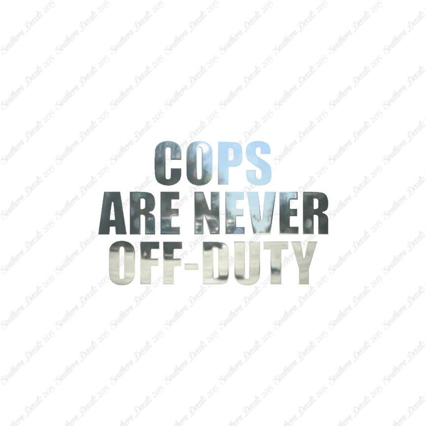 Cops Never Off Duty