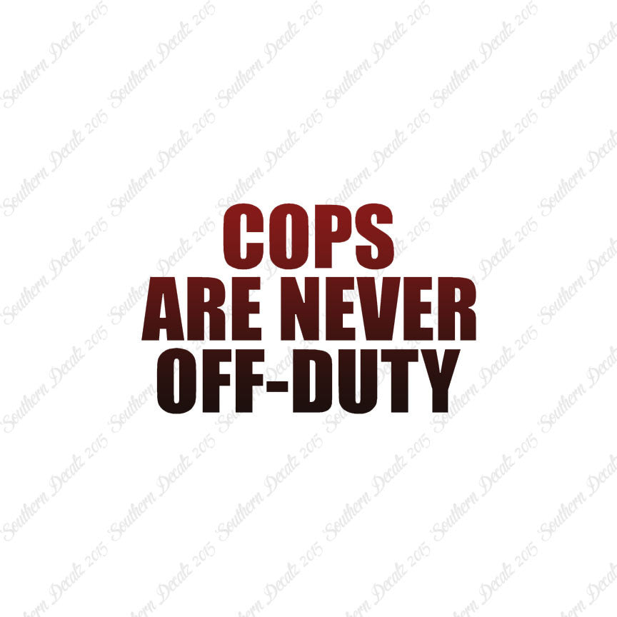 Cops Never Off Duty