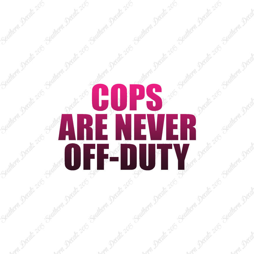 Cops Never Off Duty