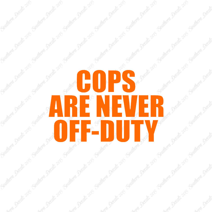 Cops Never Off Duty